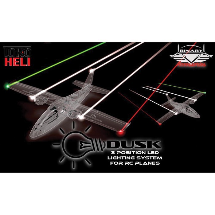 ✅New Sonicmodell Binary 1200Mm Rc Airplane Dusk Led Lighting System Berkualitas