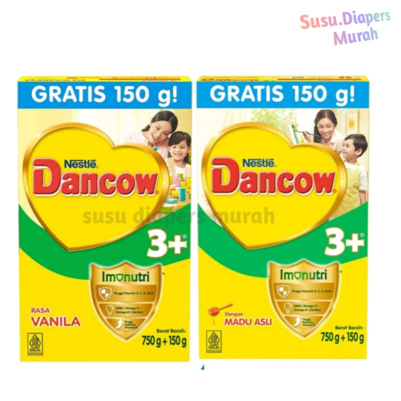 

SUSU MURAH Dancow 3+ Madu/Vanila 750gr+150gr