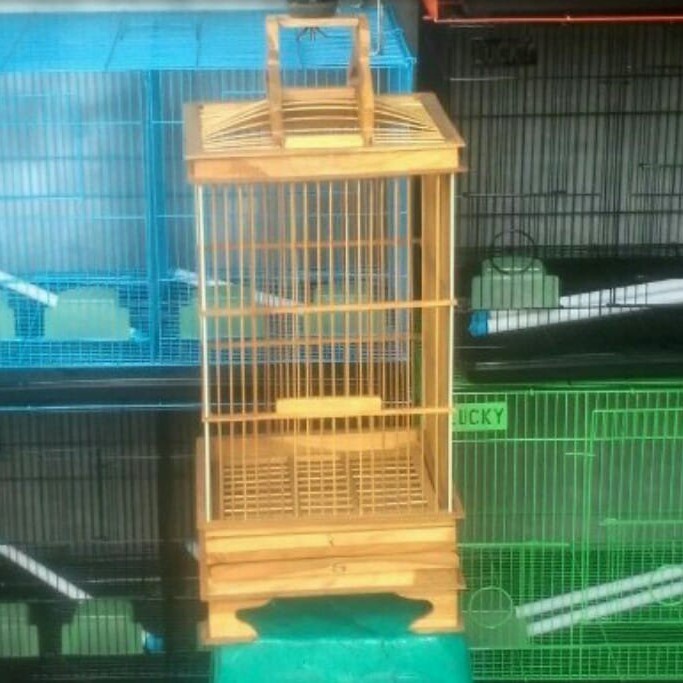 Promo Kandang Burung Ciblek Pernisan Kayu Jati