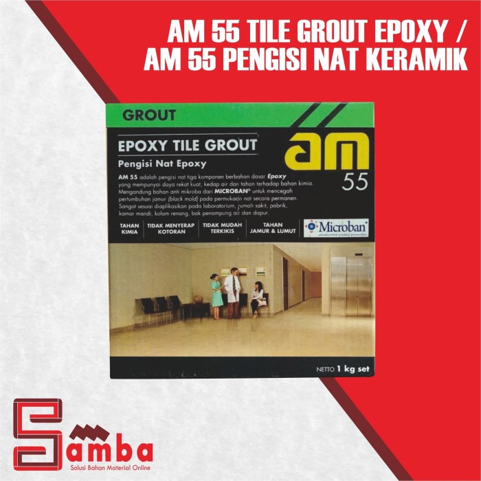 Terbaru Am 55 Tile Grout Epoxy / Am 55 Nat Keramik Granit Epoxy Resin Am55 Promo Terlaris