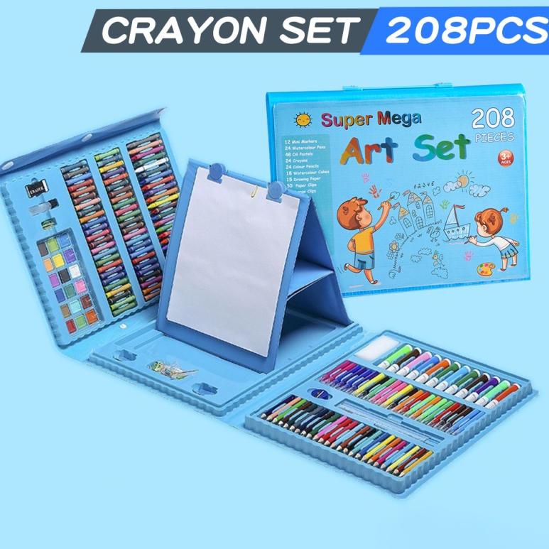 

Pensil Warna Crayon Set Isi 150 dan 208pcs / Crayon set Macam Warna Cocok Menggambar Mewarnai
