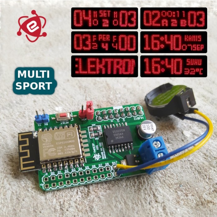 Promo Papan Skor Scoreboard Led Wireless Futsal Bola Voli Basket Jam Digital