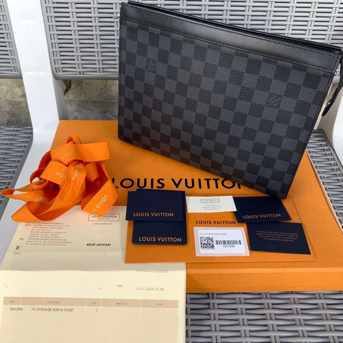 Ternampoll Tas Lv Original Louis Vuitton Pochette Voyage Graphite