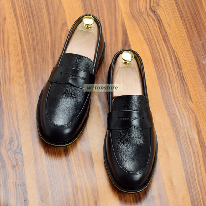 Promo Sepatu Pantofel Penny Loafers Klasik Pria Big Size Parahyangan Ori