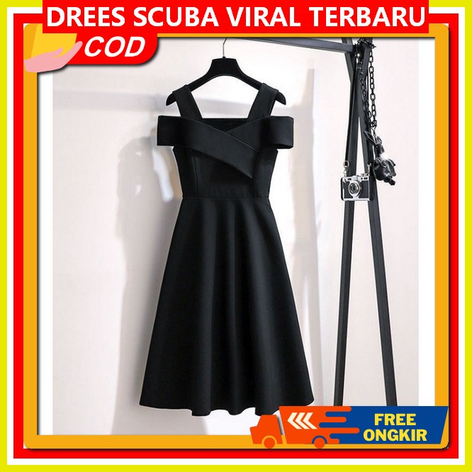 Dres Pesta Wanita Mewah Import Dresss Skuba Drwss Kndnagan Kekinian Drws Merah Maroon Dreas Wanita K
