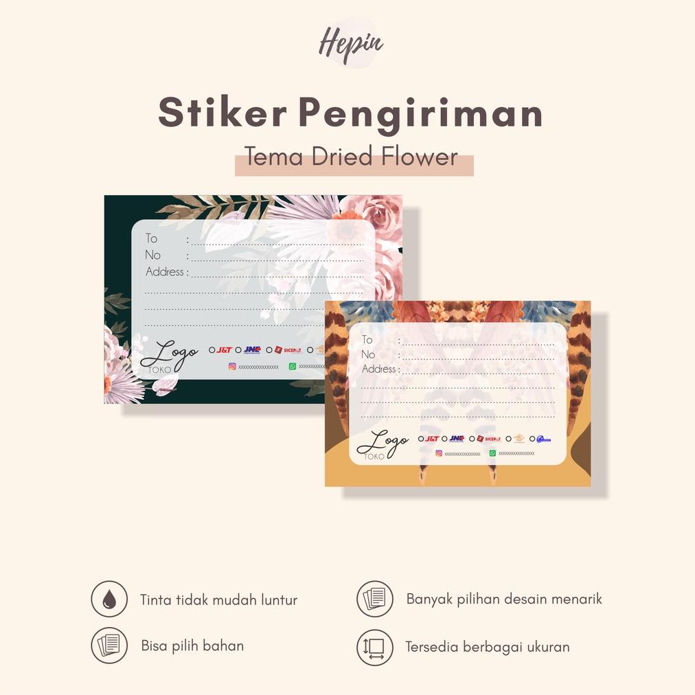 

Label Alamat Pengiriman DRIED FLOWER - Stiker Paket Resi Alamat