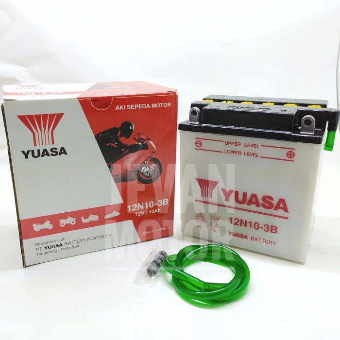 Yuasa Battery 12N10-3B / Accu Yuasa 12N10-3B / Aki Basah Terlariss 