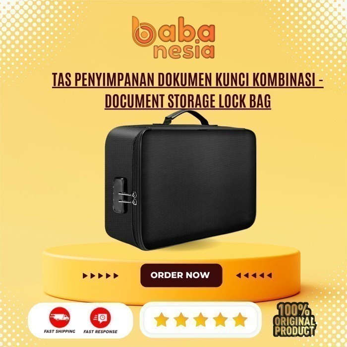 

Document Storage Lock Bag - Tas Penyimpanan Dokumen Kunci Kombinasi