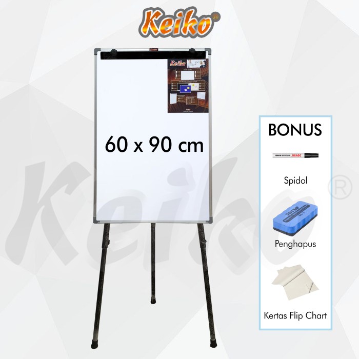 

Promo Flip Chart / Flipchart / Papan Presentasi Non Magnet Keiko 60 X 90 Cm