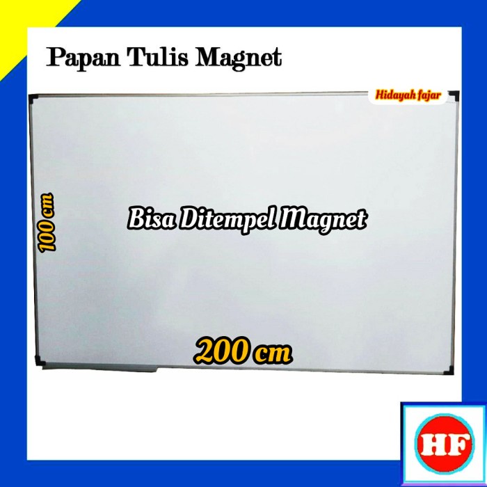 

Promo Papan Tulis - Whiteboard - Papan Tulis Magnet 100 Cm X 200 Cm