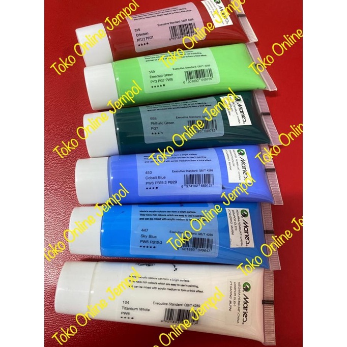 

30ml Cat Acrylic MARIES cet akrilik satuan ecer paint color ATK1266MR