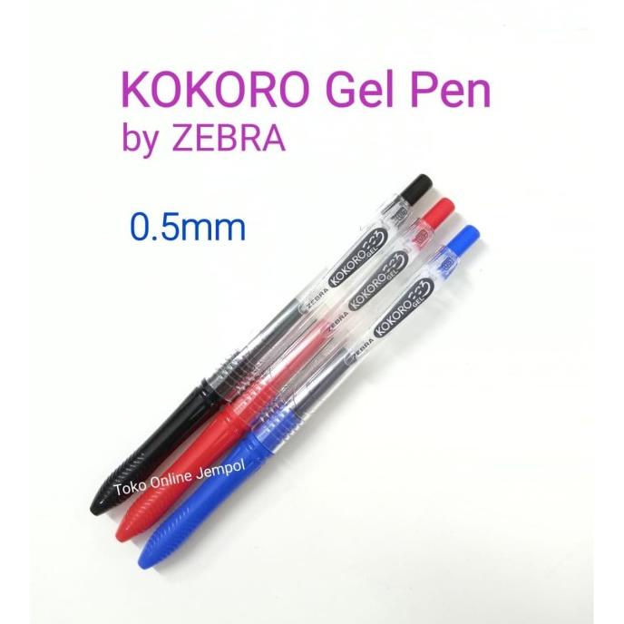 

ATK0807KR Zebra KOKORO Gel Pen Pulpen 0.5 Balpoint Pena Ballpoint