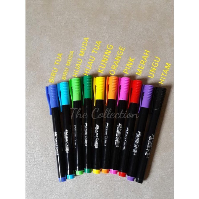 

Spidol tulis di Plastik permanen marker faber drawing SATUAN ATK24FC