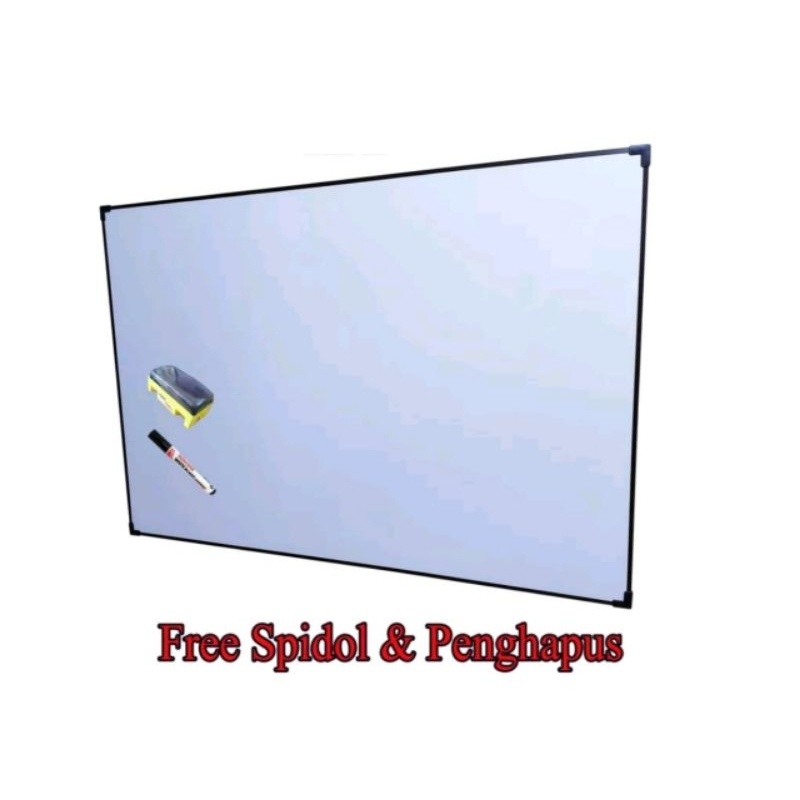

Papan Tulis Whiteboard 80 X 120 Cm Gratis Spidol Dan Ghapus