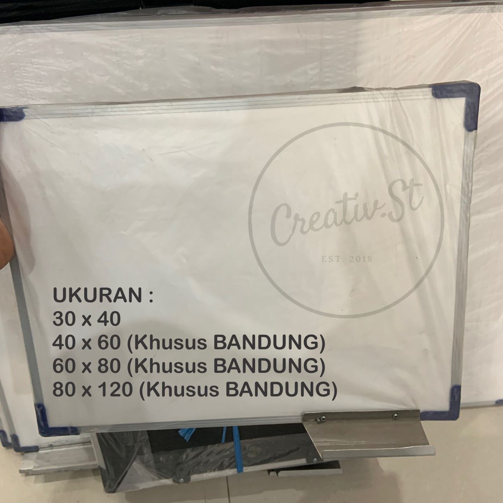 

Papan Tulis / White Board & Bla Board 2 In 1 60 X 80 Cm Whiteboard