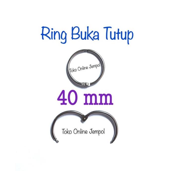 

40mm Gantungan Ring Bulat Stainless Serbaguna Binder ATK1024RG