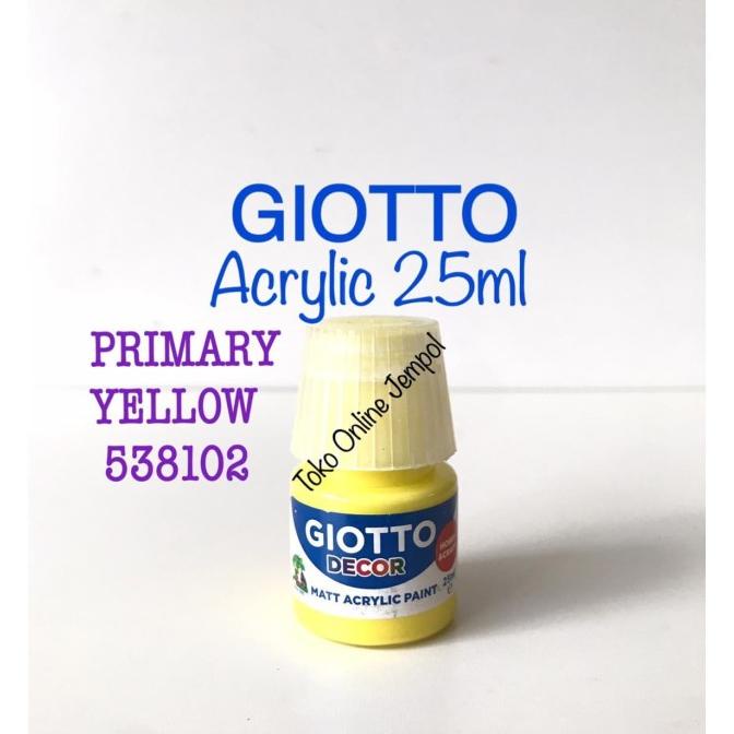 

25ml YELLOW Cat Acrylic Giotto 538102 Akrilik Paint Art ATK0963GT