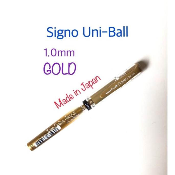 

GOLD Pulpen Signo 1.0 Uni-Ball Pigment Ink 665190 Pen ATK0850SG