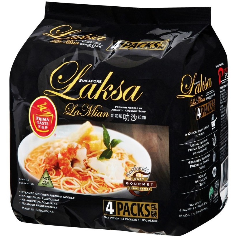 

Prima Taste Singapore Laksa La An Noodles 4 X 185G