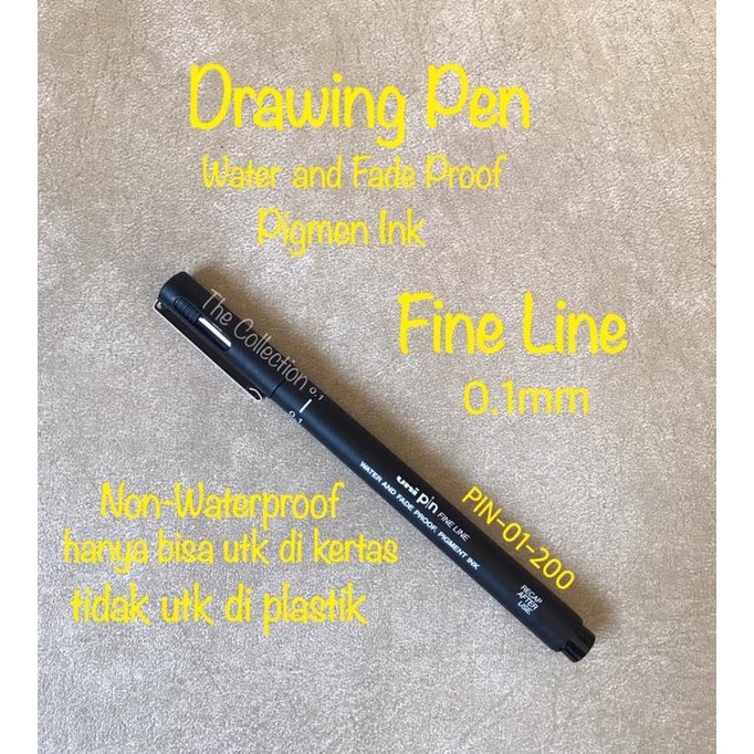 

ATK0655UN UNI 0.1 Fine Line Drawing Pen 915202 PIN 01-200 Pulpen