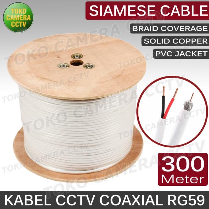 Kabel CCTV Coaxial RG59 Siamese SECURE 1 Roll
