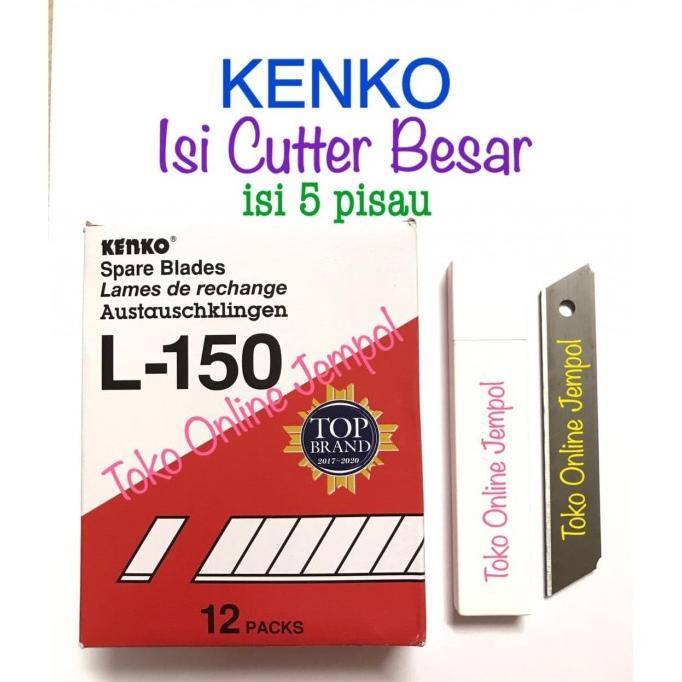 

isi 5 REFILL cutter besar kenko L-150 isi ulang pisau blades ATK1022KN