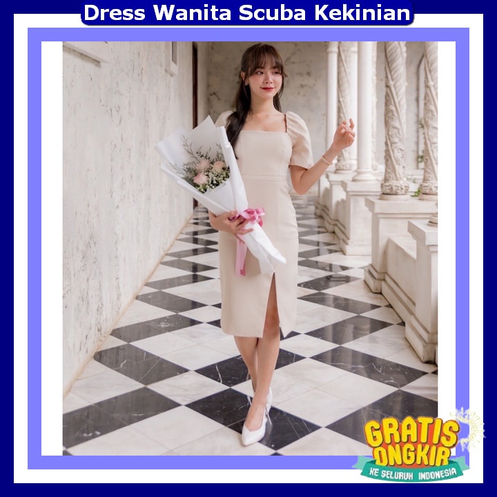 Dresa Pesta Remaja Simple Elegant Baju Natal Wanita Dres Terbaru Dreaa Cewe Dewasa Resepsi Terbaru D