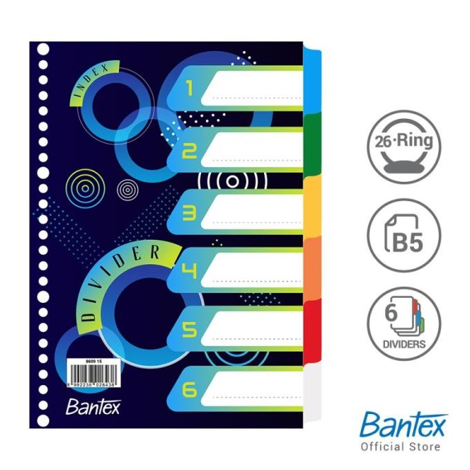 

B5 Index Divider Karton Pembatas File Night Blue BANTEX ATK1391BX