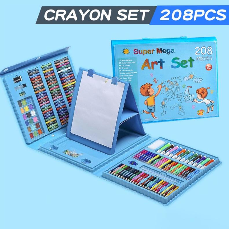 

Pensil Warna Crayon Set Isi 150 dan 208pcs / Crayon set Macam Warna Cocok Menggambar Mewarnai