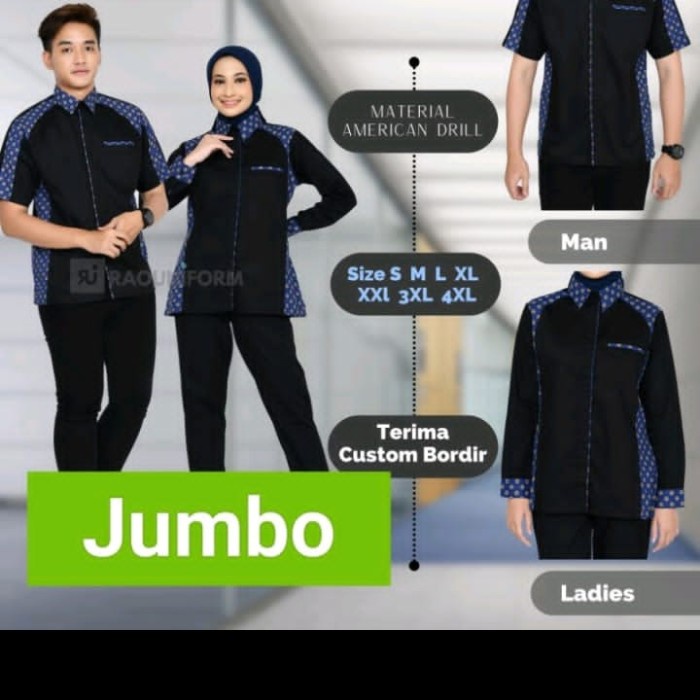 Baju Kerja-Kemeja Pria-Baju Kemeja-Seragam Karyawan American Driil