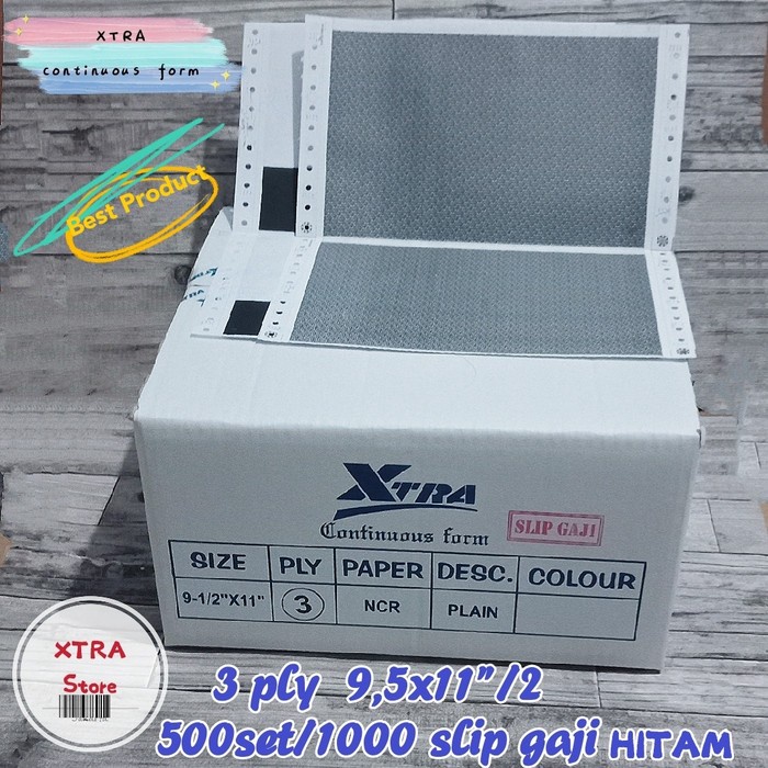 

Promo Kertas Slip Gaji Carbonise 500Set 3Ply 9.5X11"/2