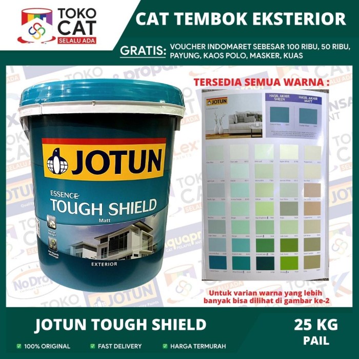 Cat Tembok Eksterior Jotun Toughshield Warna Putih Chi 25 Kg Pail //Cat Tembok Luar //Cat Tembok Exterior