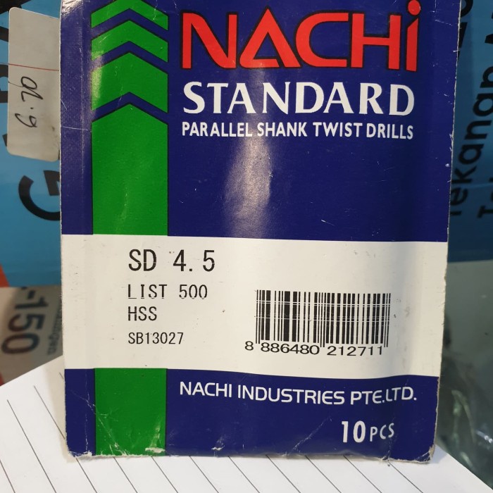 MATA BOR NACHI 4,5 MM 4.5MM 4.5 MM MATA BOR BESI NACHI