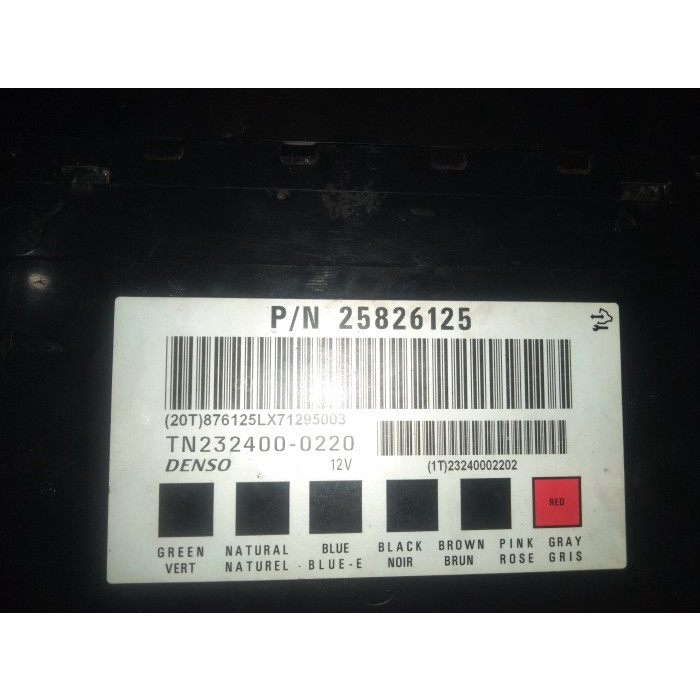Bcm Body Control Module Chevrolet Captiva Pn 25826125 Kode Hv169