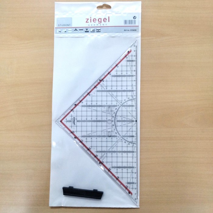 

Promo Ruler Segitiga Pegangan Ziegel