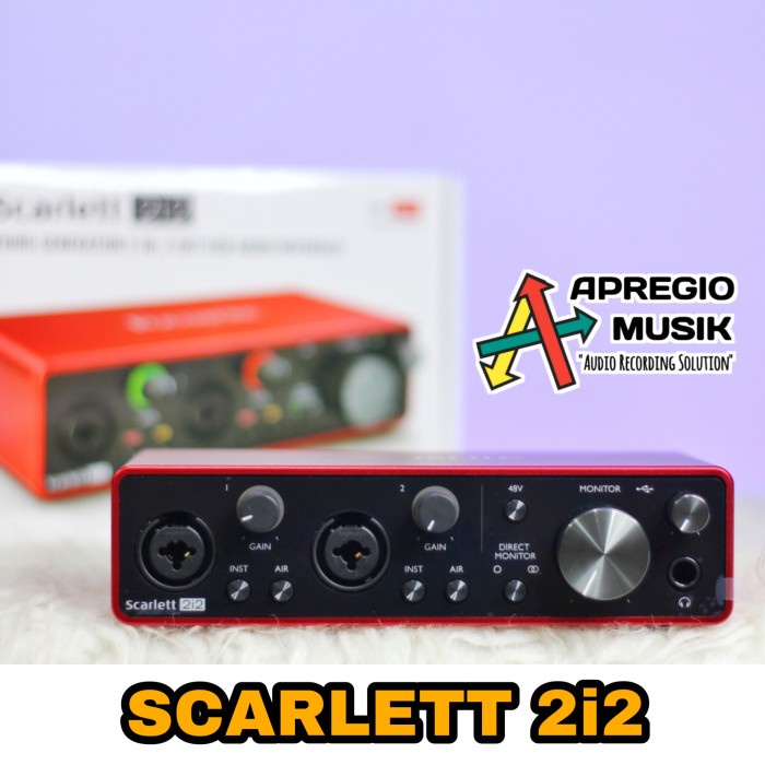 Soundcard Focusrite Scarlett 2i2 3gen 3 third gen generasi terbaru