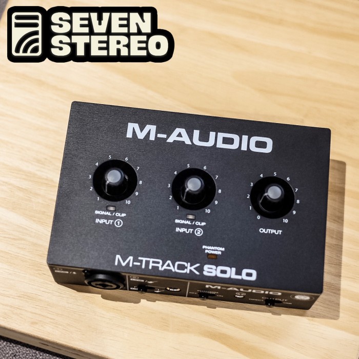 M-AUDIO M TRACK SOLO MTRACK AUDIO INTERFACE SOUNDCARD M TRACK ORIGINAL