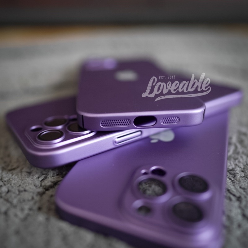 Deep Purple Steel Hardcase Case For 11 12 13 14 Pro Max