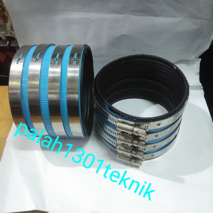 [Ori] Clamp / Keleman Pipa 8Inchi Stainless Steal Berkualitas