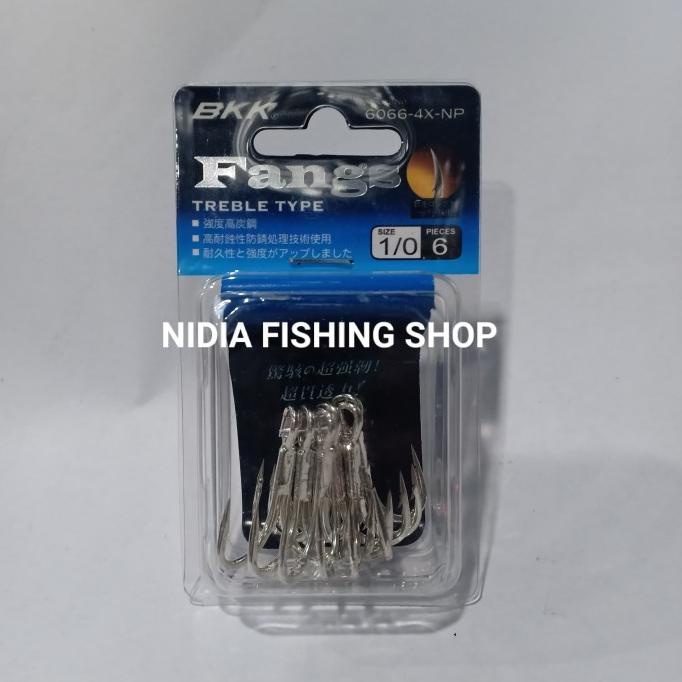 Treble Hook, BKK Fangs 6066-4X-NP