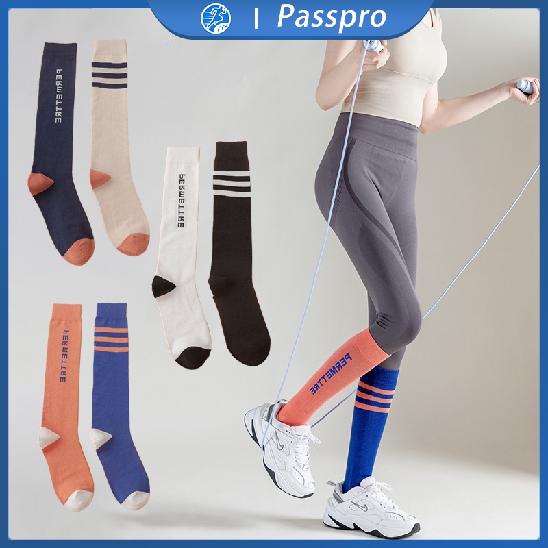 Kaos Kaki Panjang Olahraga Kaos Kaki Stoking Wanita Compression Sock