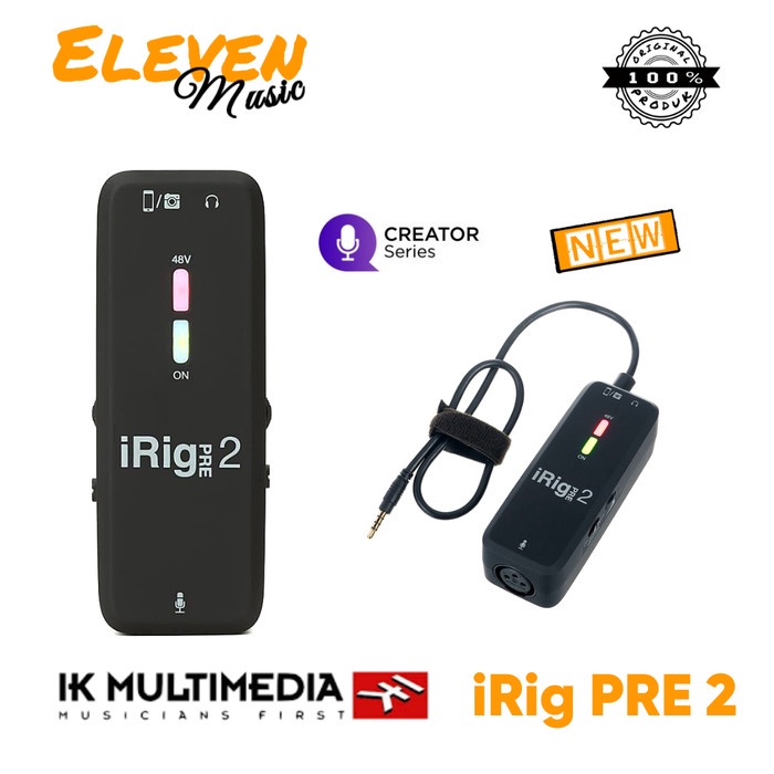 iRig Pre 2 Mobile microphone interface ikmultimedia Original iRig Pre2