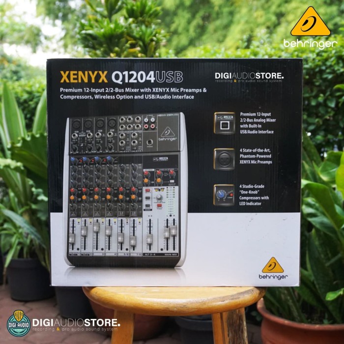 Audio Mixer Behringer Q1204 USB - Q 1204 USB USB Interface Soundcard