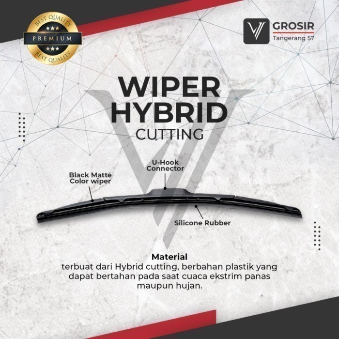 Wiper Mazda 2 Mazda2 2007-2014 Hybrid 2 Pcs Best