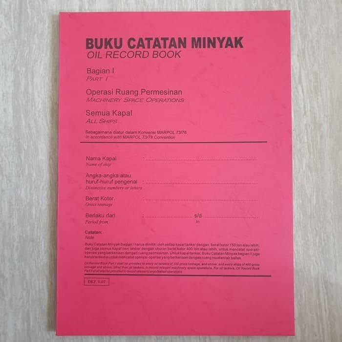 

Oil Record Book Part 2 Best