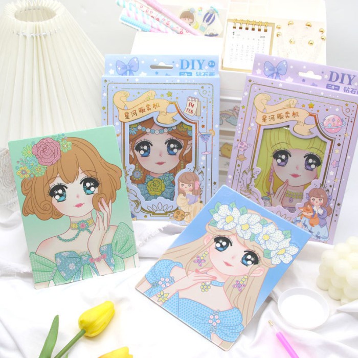 

Hadiah Anak Perempuan Diy Diamond Coloring Princes Diy 922-76