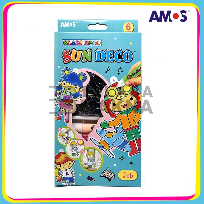

Mainan Anak Amos Sun Deco Job Profesi (6 Suncatcher + 6 Glass Deco)