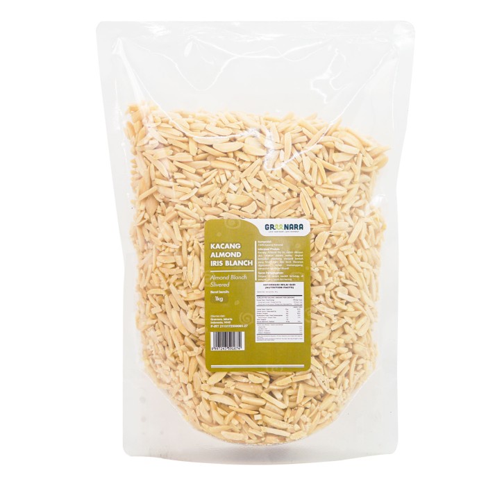 

KACANG ALMOND CACAH 1 KG / SRED ALMOND