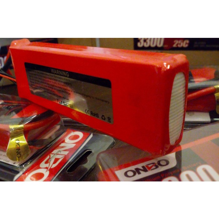 LIPO BATTERY 3S 11.1V 3300MAH 25-50C ONBO NANO POWER ORIGINAL TERBARU
