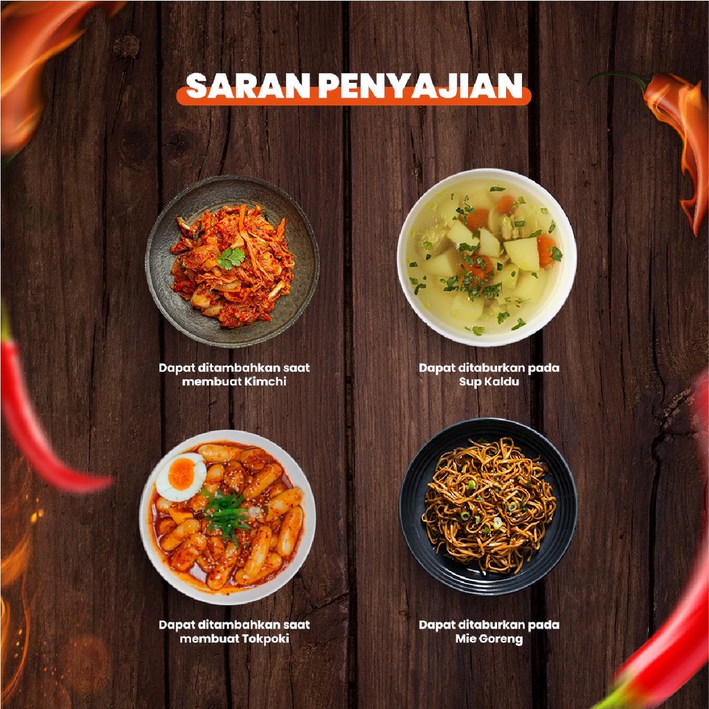 

Kc. Bubuk Cabe Korea [Kasar] Toples 300G / Korea Chili Powder Korea Bottle 300G